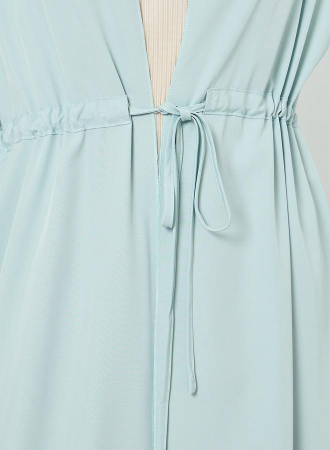 ستايلي عباية كيمونو برباط خصر للنساء - Image 4